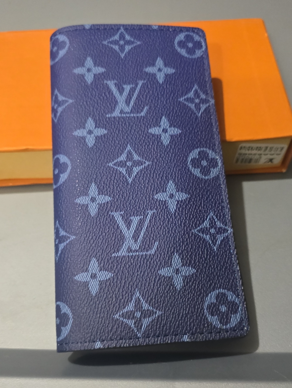 Blue Monogram Wallet